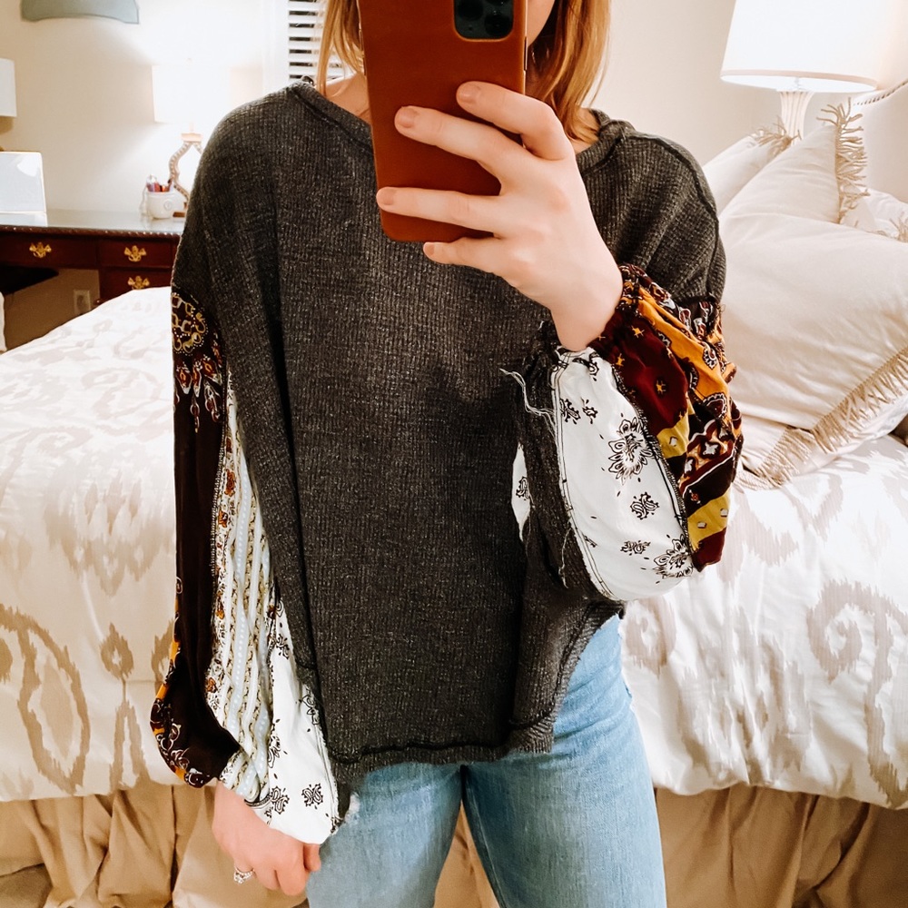 Free people waffle top